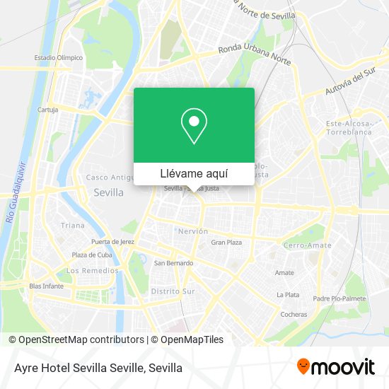 Mapa Ayre Hotel Sevilla Seville