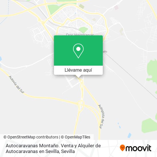 Mapa Autocaravanas Montaño. Venta y Alquiler de Autocaravanas en Sevilla
