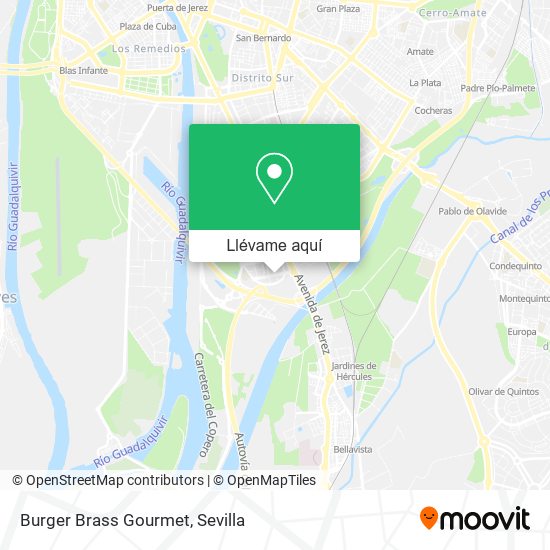 Mapa Burger Brass Gourmet