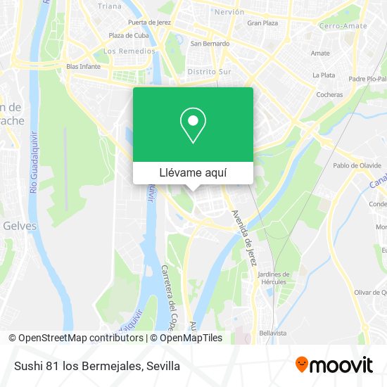 Mapa Sushi 81 los Bermejales