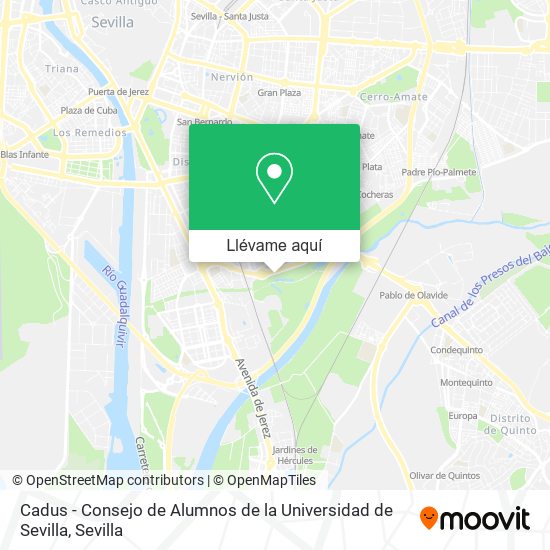 Mapa Cadus - Consejo de Alumnos de la Universidad de Sevilla