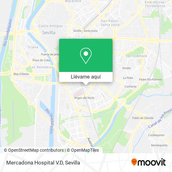 Mapa Mercadona Hospital V.D