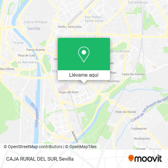 Mapa CAJA RURAL DEL SUR