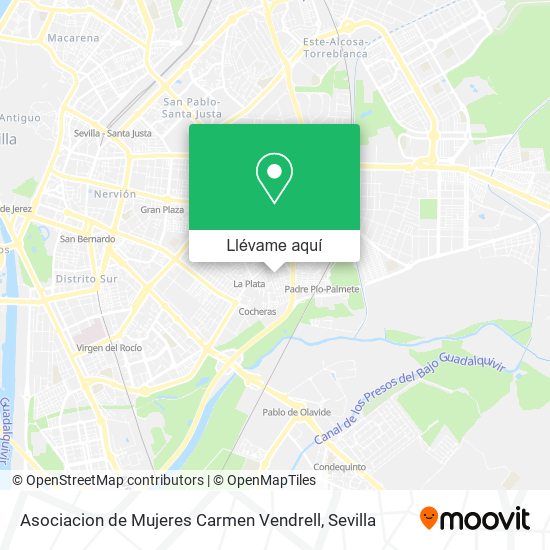 Mapa Asociacion de Mujeres Carmen Vendrell