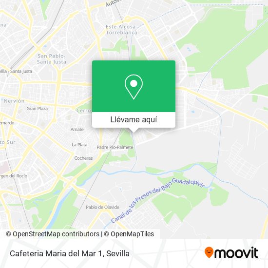 Mapa Cafeteria Maria del Mar 1