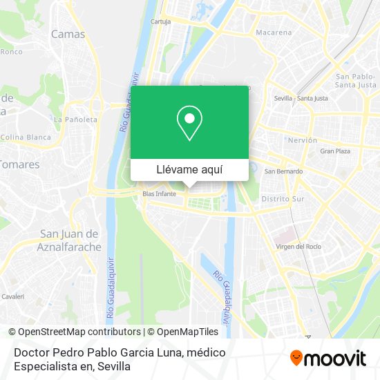 Mapa Doctor Pedro Pablo Garcia Luna, médico Especialista en