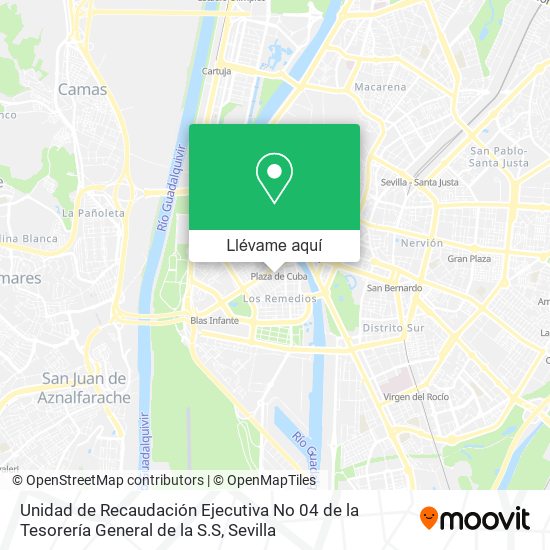 Mapa Unidad de Recaudación Ejecutiva No 04 de la Tesorería General de la S.S