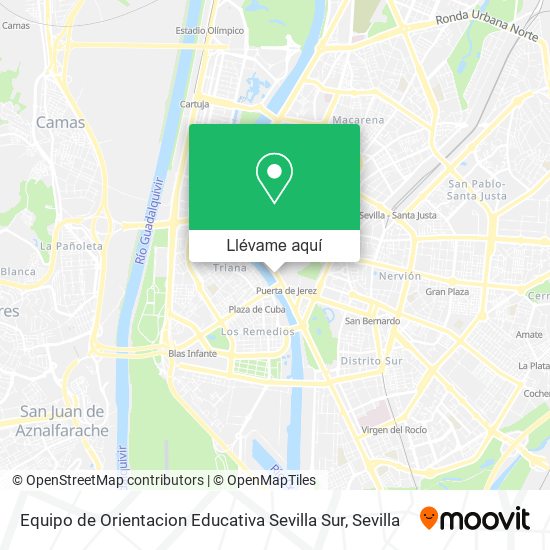 Mapa Equipo de Orientacion Educativa Sevilla Sur