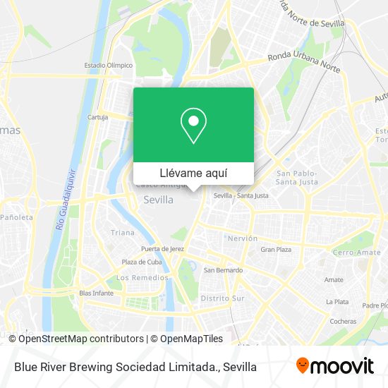 Mapa Blue River Brewing Sociedad Limitada.