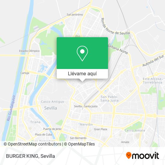 Mapa BURGER KING