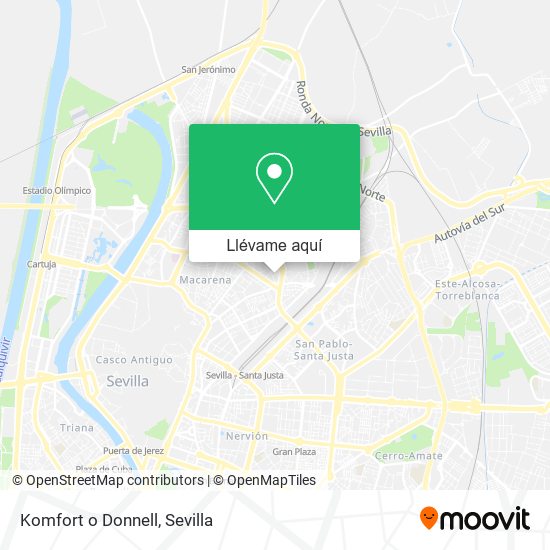 Mapa Komfort o Donnell