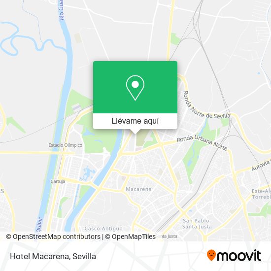 Mapa Hotel Macarena