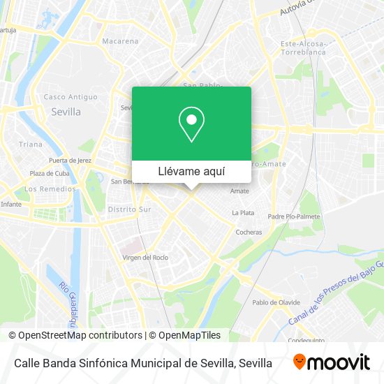 Mapa Calle Banda Sinfónica Municipal de Sevilla