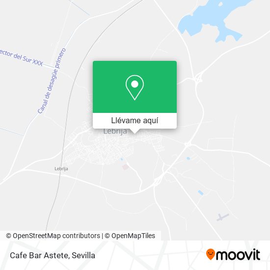 Mapa Cafe Bar Astete