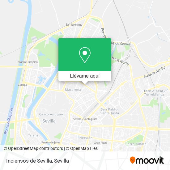 Mapa Inciensos de Sevilla