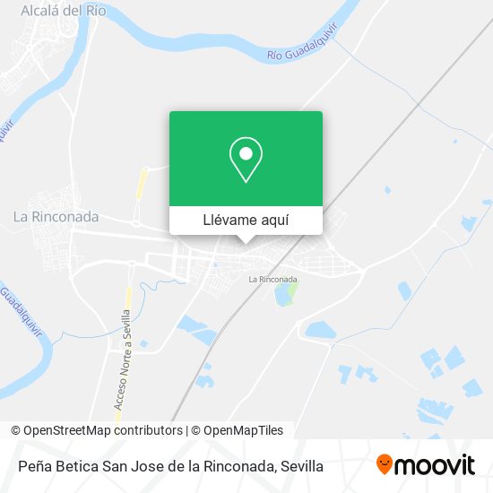 Mapa Peña Betica San Jose de la Rinconada