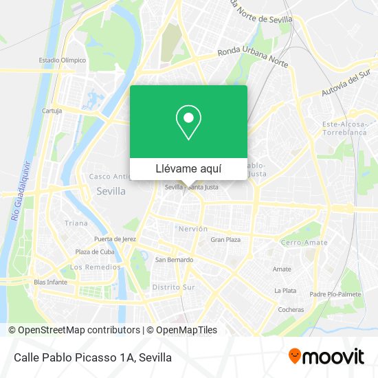 Mapa Calle Pablo Picasso 1A