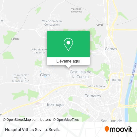Mapa Hospital Vithas Sevilla