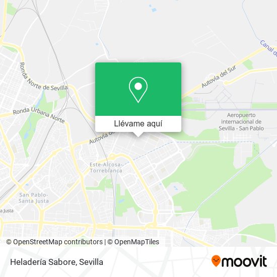 Mapa Heladería Sabore