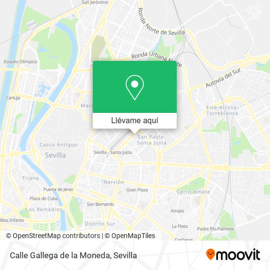 Mapa Calle Gallega de la Moneda