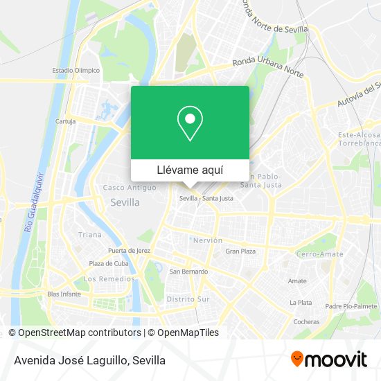 Mapa Avenida José Laguillo