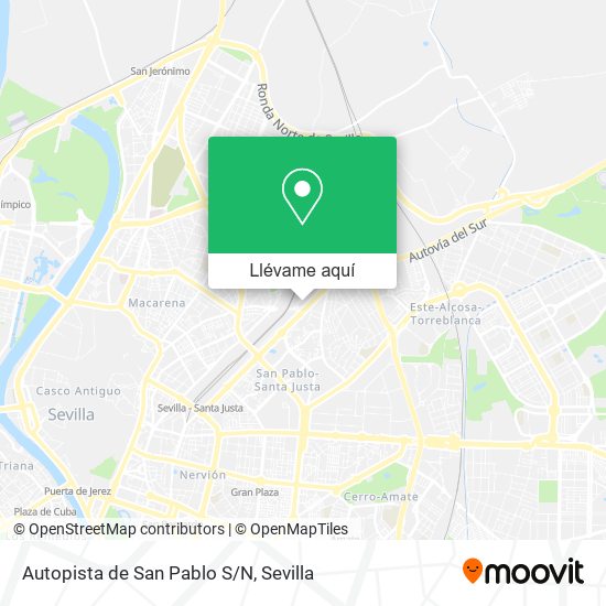 Mapa Autopista de San Pablo S/N