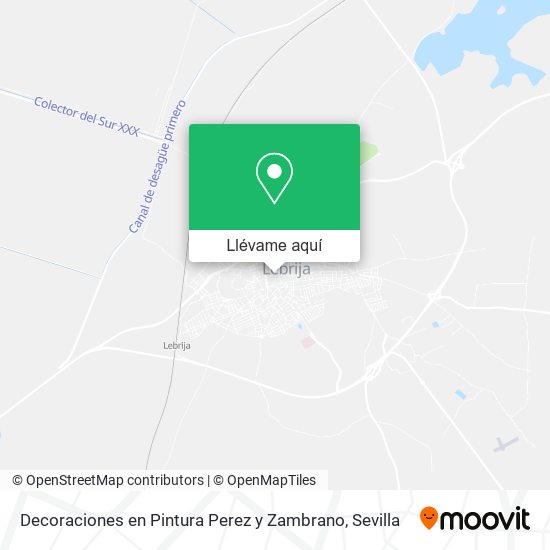 Mapa Decoraciones en Pintura Perez y Zambrano