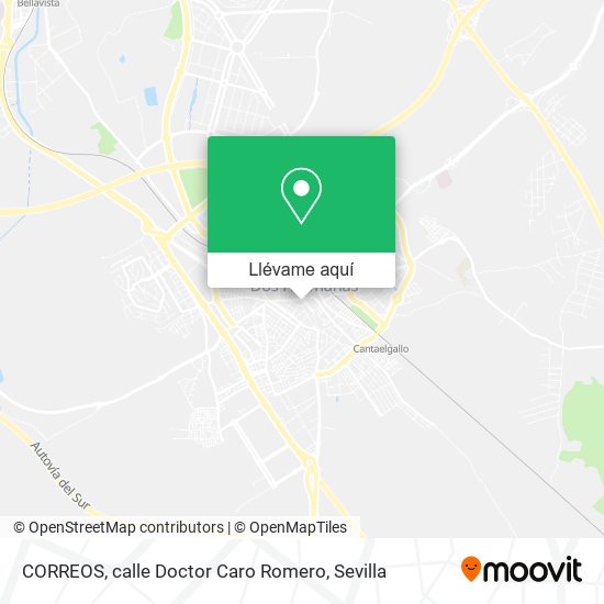 Mapa CORREOS, calle Doctor Caro Romero