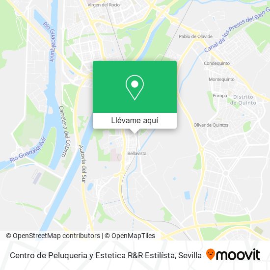 Mapa Centro de Peluqueria y Estetica R&R Estilísta