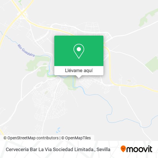 Mapa Cerveceria Bar La Via Sociedad Limitada.