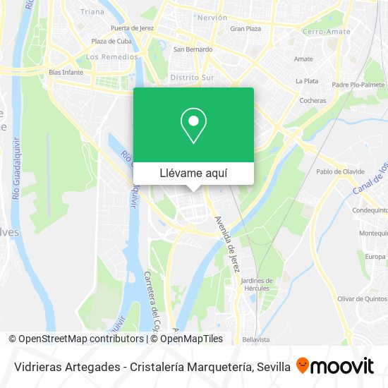 Mapa Vidrieras Artegades - Cristalería Marquetería
