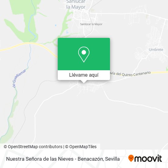 Mapa Nuestra Señora de las Nieves - Benacazón