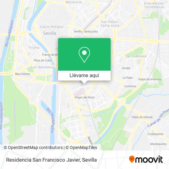 Mapa Residencia San Francisco Javier
