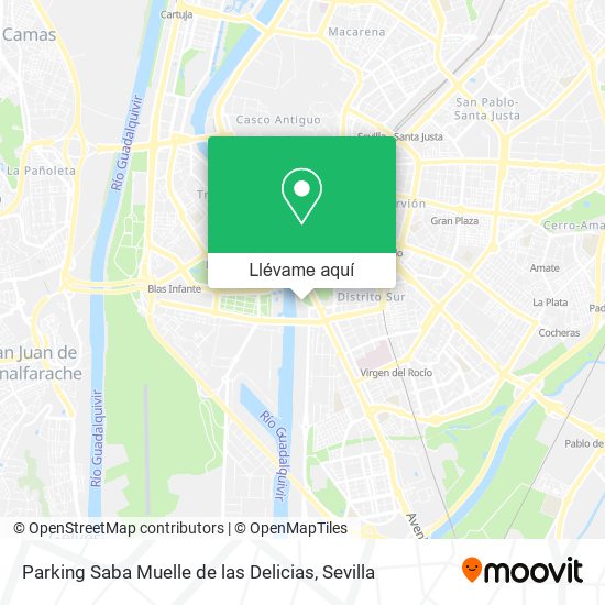 Mapa Parking Saba Muelle de las Delicias