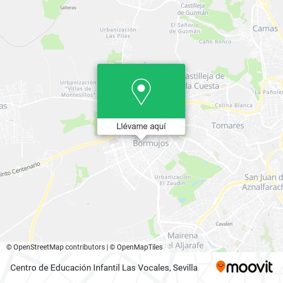 Mapa Centro de Educación Infantil Las Vocales