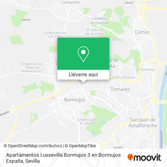 Mapa Apartamentos Luxsevilla Bormujos 3 en Bormujos España
