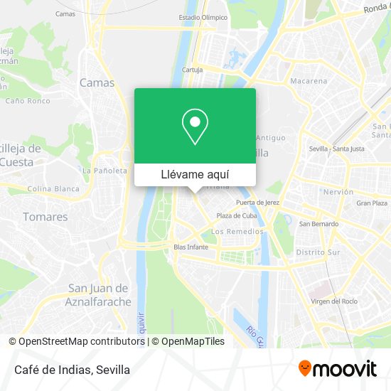 Mapa Café de Indias
