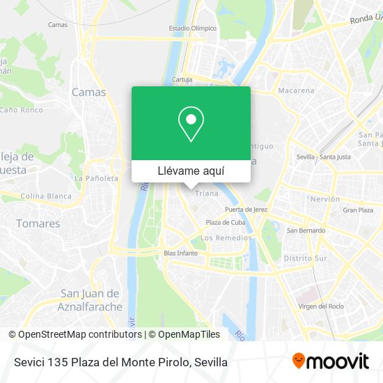 Mapa Sevici 135 Plaza del Monte Pirolo