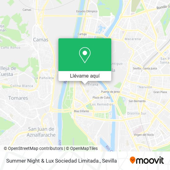 Mapa Summer Night & Lux Sociedad Limitada.