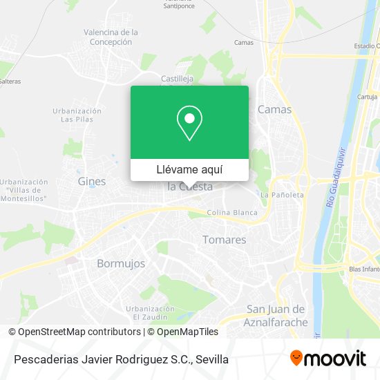 Mapa Pescaderias Javier Rodriguez S.C.