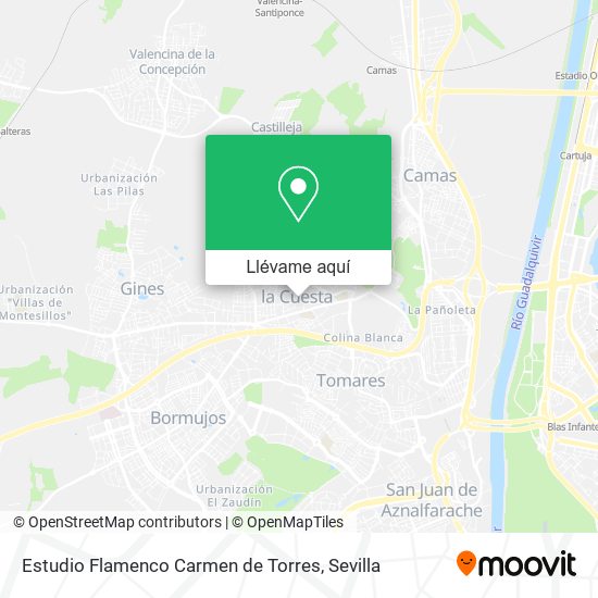 Mapa Estudio Flamenco Carmen de Torres
