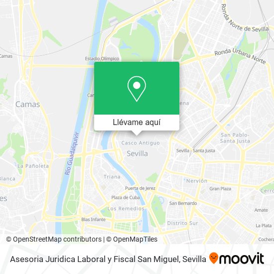 Mapa Asesoria Juridica Laboral y Fiscal San Miguel