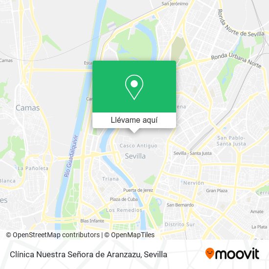 Mapa Clínica Nuestra Señora de Aranzazu