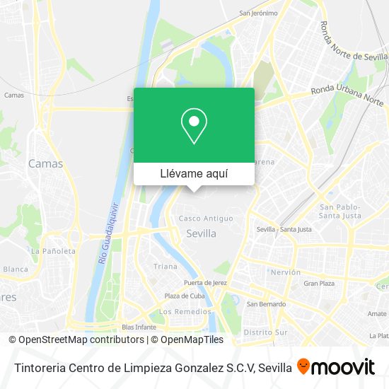 Mapa Tintoreria Centro de Limpieza Gonzalez S.C.V