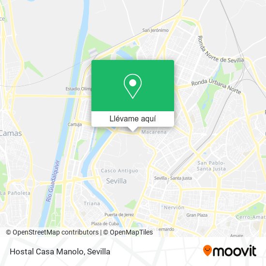 Mapa Hostal Casa Manolo