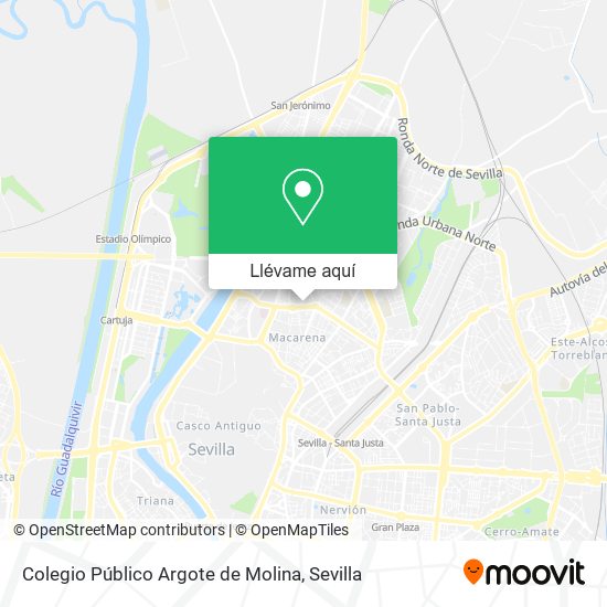 Mapa Colegio Público Argote de Molina