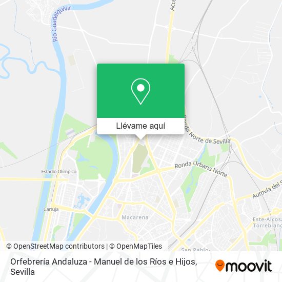 Mapa Orfebrería Andaluza - Manuel de los Ríos e Hijos