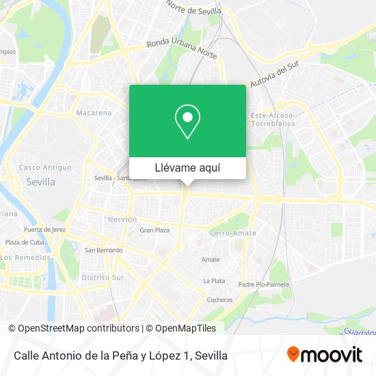 Mapa Calle Antonio de la Peña y López 1