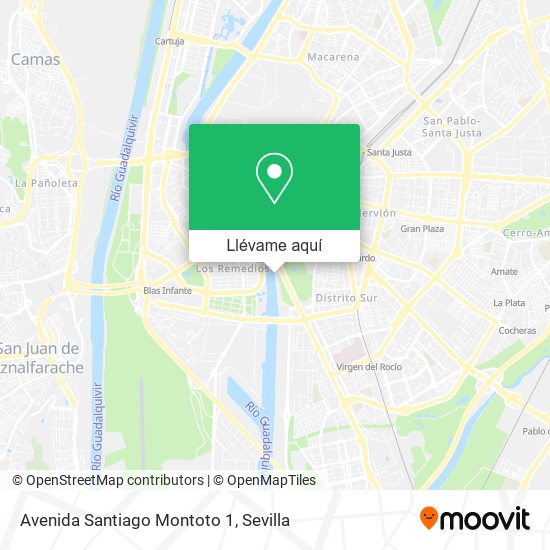 Mapa Avenida Santiago Montoto 1