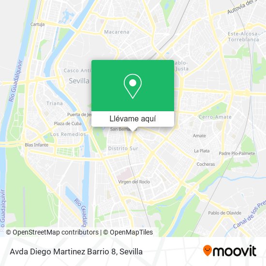 Mapa Avda Diego Martinez Barrio 8